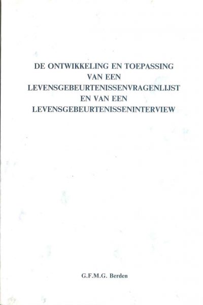 Cover Ontwikkeling Levensgebeurtenissenvragenlijst