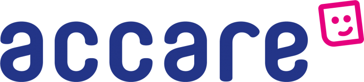 Het logo van Accare