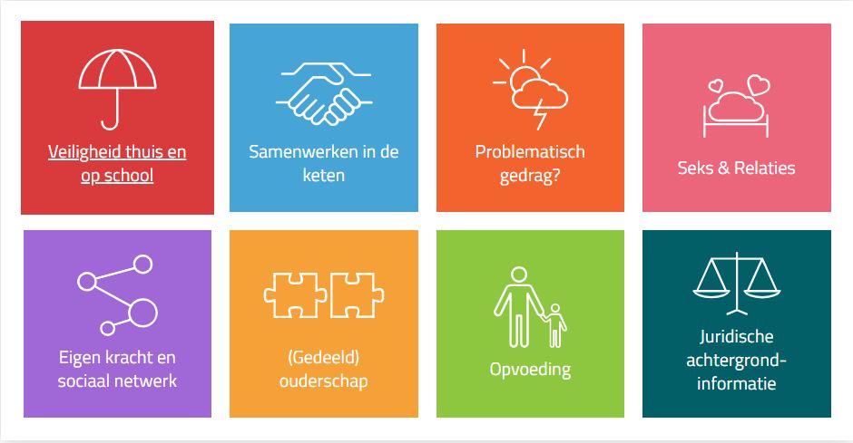 Afbeelding van de homepage van de website Wijkteams werken met jeugd punt en el