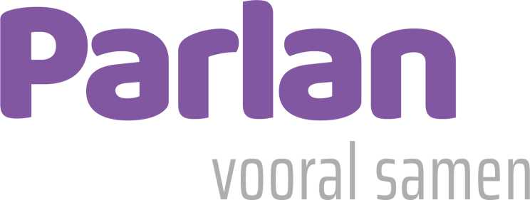 Parlan logo met payoff