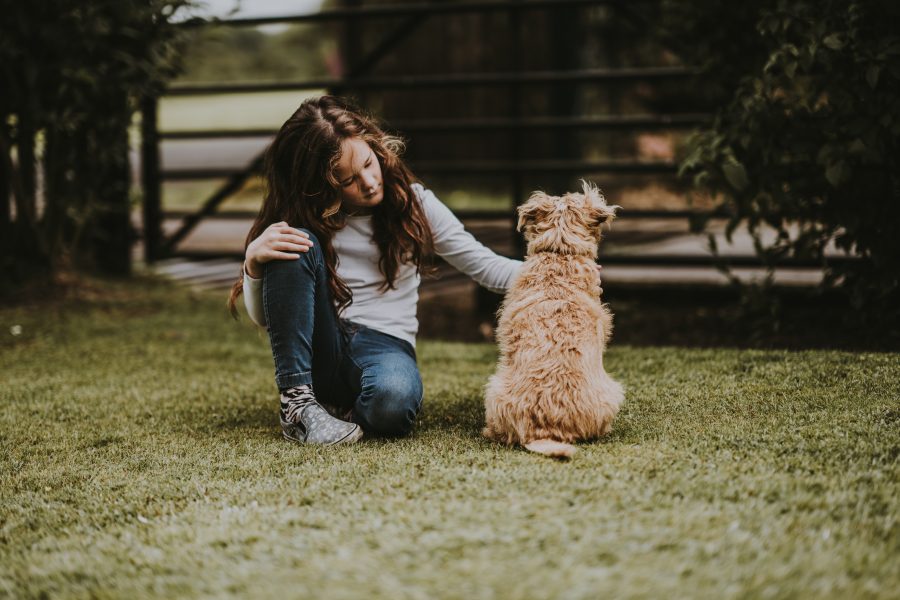 Meisje Hond